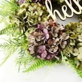 thumbnail image 5 of BANEX Spring Wreaths for Front Door, Summer Door Wreath Outside, Artificial Purple Hydrangea Wreath for Home Wall Indoor Decor Green, 5 of 6