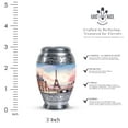 thumbnail image 2 of Eiffel Tower City Urns With s - Urns For Human Ashes Adult - Funeral Urns For Adult Ashes Men - Cremation Urns - Keepsake Urns For Ashes Small - Cremation Urn For Ashes - Urn For Dad (Size -3inch,1Pc), 2 of 5
