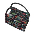 thumbnail image 5 of Vsdgher Hand Drawn Colorful Fishes Print Insulated Reusable Bags with Sturdy Zipper and Handles, Foldable Totes for Hot or Cold Food Bring or Delivery, 5 of 8
