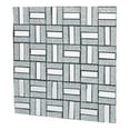 thumbnail image 2 of 1pc Rectangle Craft Mirror Tiles 11.8x12.2inch Self-Adhesive Wallpaper Tiles Glass Mirror Tile Mosaic Peel and Stick Backsplash for Craft Home Decor Living Room Bedroom Bathroom Shower, 2 of 7