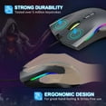 thumbnail image 5 of ZOUYUE Gaming Mouse Wired, USB Computer Mouse with 4 Adjustable DPI, RGB Backlit LED, Side Buttons, Ergonomic Optical Mice for PC, Laptop, Windows, Mac, Vista, Linux, Gamer, 5 of 9