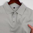 thumbnail image 7 of Fanshiluo Men's Checkered Print Short Sleeve Polo Shirt, Casual Collared Golf T-Shirt,Size:M,Big and Tall Men, 7 of 7