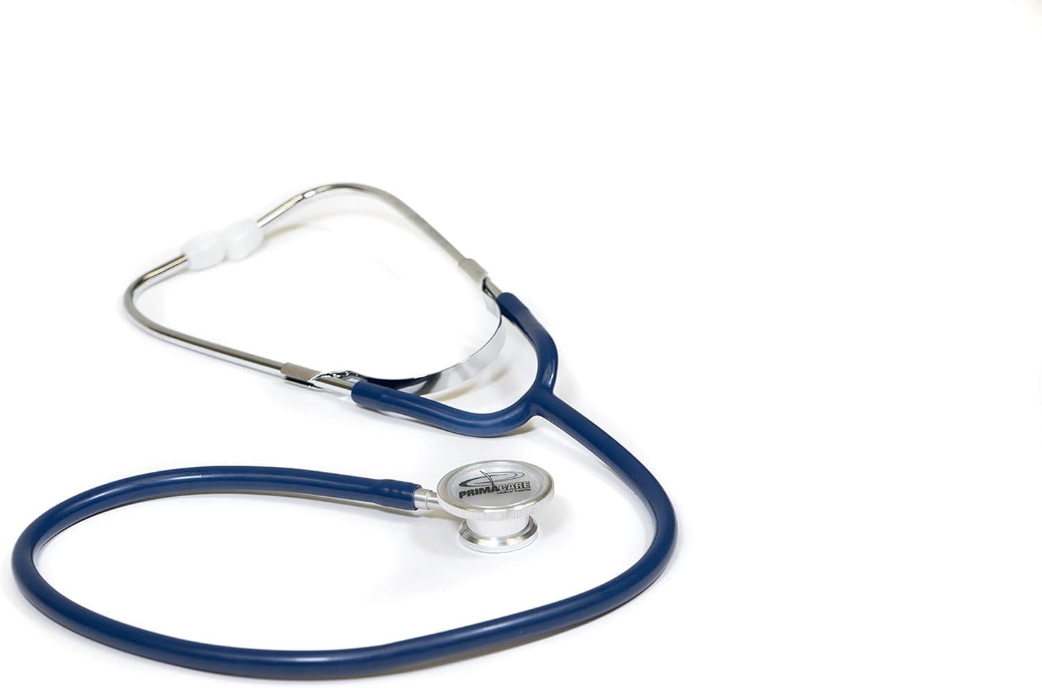 PrimaCare DS-9291-BL-3 Pediatric Size 22" Stethoscope for Clinical and Screening Instrument, Blue, Pack of 3 Stethoscopes
