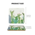 thumbnail image 5 of Xecao Cartoon Cactus for MDF Cork Coaster 4 Pcs,Drink Coasters,Suit for House Warming Gifts New Home ,Coffee Table Decor-Square, 5 of 7