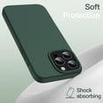 thumbnail image 4 of JETech Liquid Silicone Case for iPhone 16 Pro Max 6.9-Inch, Silky Soft Touch Full-Body Protective Phone Case, Anti-Scratch Shockproof Cover with Microfiber Lining (Midnight Green), 4 of 6