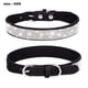 thumbnail image 2 of Conjunto combinado de correa de perro con collar de cachorro de perro y gato con diamantes de imitación de cuero de gamuza suave, 2 of 5