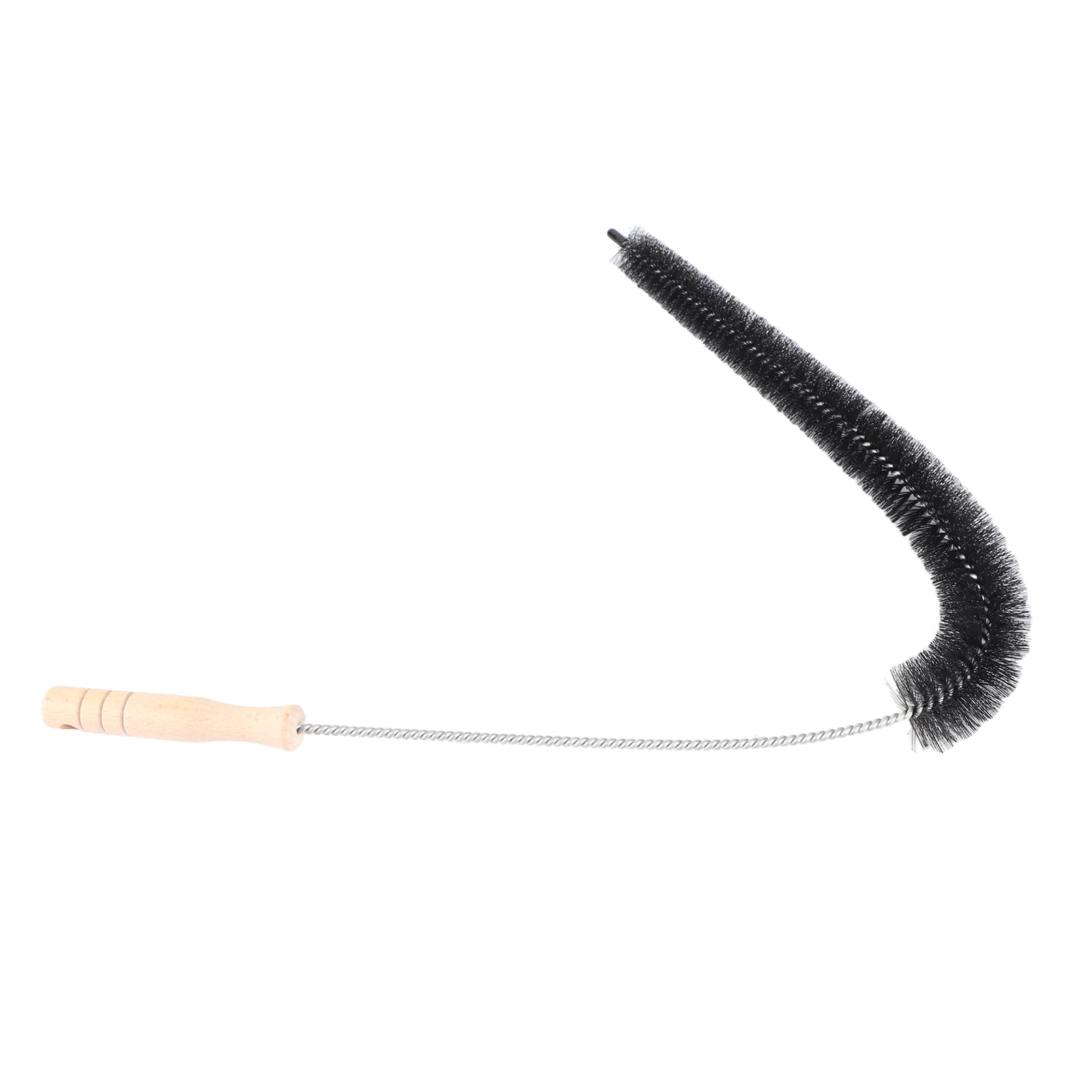 LAZIOEGR Clothes Dryer Vent Brush Long Flexible Rod Cleaning Tool for Dirt Dust Lint Blockage Removal in Washing Machines & Exhaust Ports (30.31 inches / 77 cm) - Wood & Aluminum Handle