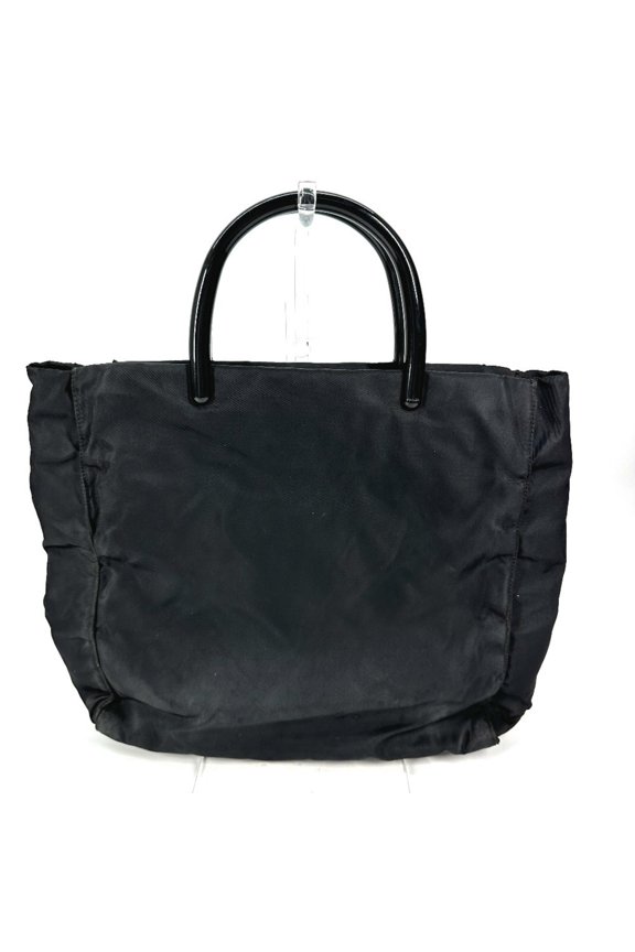 Pre-Owned PRADA Prada Triangle Logo Plate Plastic Handle Bag Tote Handbag Nylon Men's Women's...