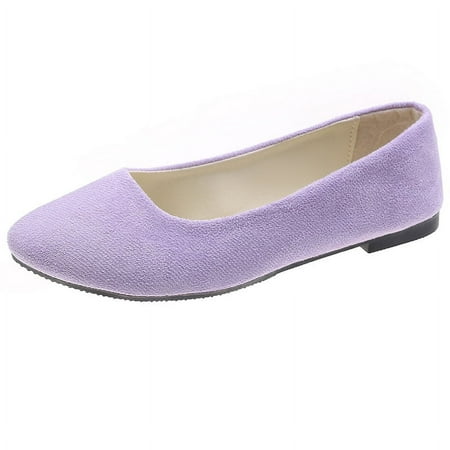 Womens Flats Shoes Portable Pumps Ballet Flat Slip-on Ballerina Pumps Shoes Ladies Loafers Christmas Halloween Gift