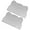 Gray cat head, variant on 2pcs/set Pet Placemat Cats Dogs Feeding Mat with Raised Edges Silicone Placemat