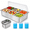 21" x 13" x 5.8", variant on 21" x 13" x 5.8" Stainless Steel Countertop Food Serving Display Buffet Server