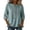 #0478-Sky Blue, variant on Womens Embroidered Blouses Mandarin Collar 3/4 Sleeve Solid Color Shirts Casual Loose Lightweight Soft Comfy Daily Wear Tops Gift