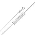 thumbnail image 1 of Collier en Or Blanc 0,8 mm. Boîte Chaîne 22 Po., 1 of 1
