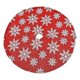 thumbnail image 1 of Falda para árbol de Navidad de doble capa con diseño de copos de nieve de cachemira y jacquard, decoración navideña, 78 cm, color rojo, 1 of 5