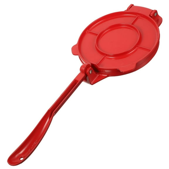 Corn Tortilla Press And Pizza Dough Maker - 8 Inch Red Manual Press For Flattening Corn Tortillas, Pizza Doughs, And Flatbreads For Home Kitchens, Mexican Food Lovers, And Baking