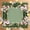 Color 1, variant on Mahjong Mat 31.5" x 31.5" Floral Pink Magnolia White Blossoms Green Non-Slip Noise Reduction American Mahjong Tiles Table Cover for Dominoes Poker Card Board Games Gift
