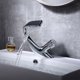 thumbnail image 5 of Grifo para baño, grifo moderno para lavabo en cascada plateado, mezclador de lavabo de latón, válvula de cerámica, disponible en frío y caliente, aireador extraíble para baño e inodoro, 5 of 5