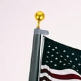 thumbnail image 3 of 1 Set Flagpole Pulley Metal Flagpole Pulley Replacement Flagpole Cap Flagpole Head and Pole Topper, 3 of 6