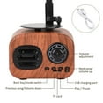 Wireless Speakers For Record Player ZAROYEAX Mini Classic Wireless BT Speaker Stereo Audio Retro Record