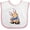 White and Pink, variant on Inktastic Velveteen Rabbit Boys or Girls Baby Bib