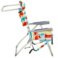 thumbnail image 3 of 26*27*39in Heightened Oxford Cloth Silver White Aluminum Tube Bearing 100kg Beach Chair (Rainbow Stripes), 3 of 9