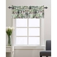 thumbnail image 3 of Curtain Valance for WindowsWatercolor Palm Tree Botanical Kitchen Valances Rod Pocket Short Curtains,Tropical Green Plant Leaves Window Treatment Panel for Living Room Bathroom Bedroom, 3 of 8