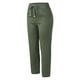 thumbnail image 5 of Pantalones informales rectos de algodón y lino con cintura elástica para mujer - Cintura media, cordón, para todas las estaciones, 5 of 6