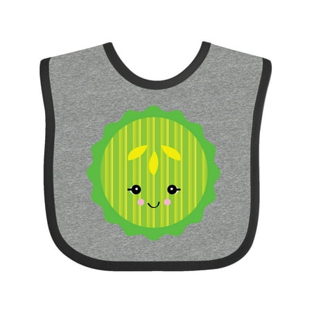 

Inktastic kawaii pickle slice Gift Baby Boy or Baby Girl Bib