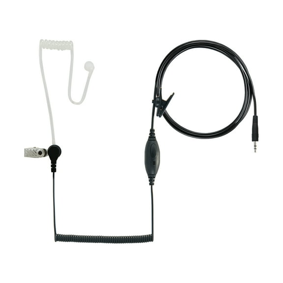 DEWALT DXFRSSV01 FRS Radio In-Ear Surveillance Headset with PTT/VOX Microphone, Black, DXFRSSV01