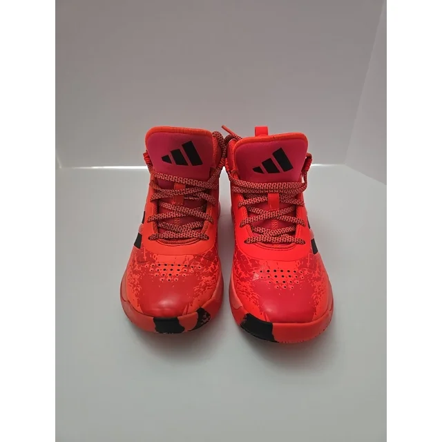 Men's Adi - das Cross Em Up 5 1/2 Mid Top Basketball Shoes Solar Red HQ8494 #S8