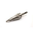 thumbnail image 1 of Step Drill TEMO M35 - Flauta espiral de cobalto (tamaño 12, 4,76 mm a 22,22 mm), 1 of 2