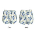 thumbnail image 3 of Yiaed Daisies Flowers Print Women's Running Shorts with Liner 3 Zipper Pockets Elastic Workout Athletic Gym Yoga Shorts-Medium, 3 of 7