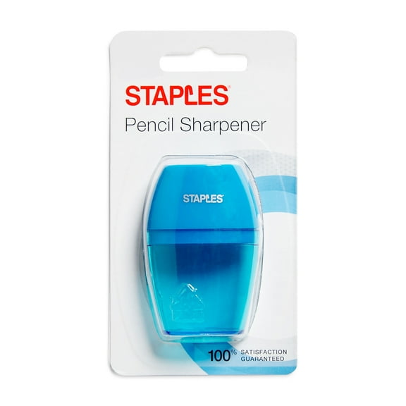 Staples Manual Pencil Sharpener Assorted Colors 3/Pack 10896-CCVS