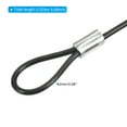 thumbnail image 2 of Uxcell Safety Cable Lock Steel Stage Lighting Security Wire Ropes Black 2mmx0.2m 4Pcs, 2 of 6