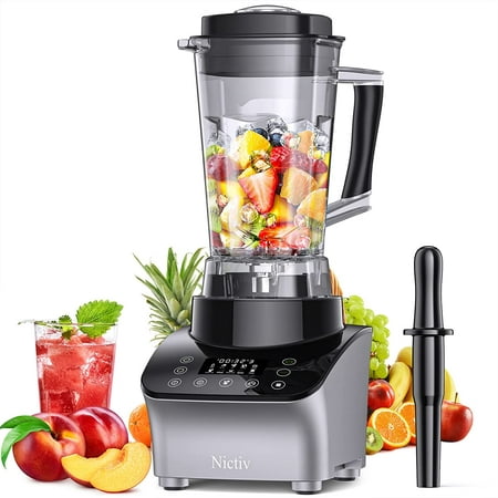 

1200W Blenders for Kitchen 25000RPM Blender for Shakes and Smoothies Touch Screen Smoothie Blender with 5 Pre-set Programs and 9 Speeds Control 68oz Countertop Blender for Ice Crushing
