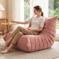 thumbnail image 2 of Walsunny Bean Bag Chair Memory Foam Bean Bag Sofa, Caterpillar Sofa, Lazy Sofa Chair Floor Sofa Couch Single Lounge Chair for Living Room, Bedroom, Office, Dorm, Pink, 2 of 8