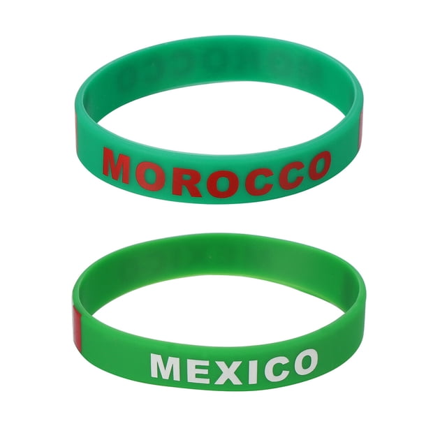 unbranded 12Ud Deportivas De Silicona Verde Cómodas Para Animar Partidos Internacionales
