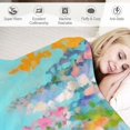 thumbnail image 3 of Creowell Flowers Impressionist Painting Summer Vibrancy Print Throw Blanket for Bed Couch Car Kids Adults All Seasons Long-lasting Blanket 40x50in, 3 of 6