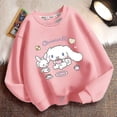 thumbnail image 3 of Encantadoras sudaderas con capucha de Sanrioed para niños, sudadera de algodón con dibujos animados de Anime Kawaii Cinnamoroll para niños y niñas, jersey de otoño para niños, regalos, 3 of 4