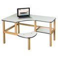 thumbnail image 1 of Pre-School Computer Desk - white/green, 1 of 2