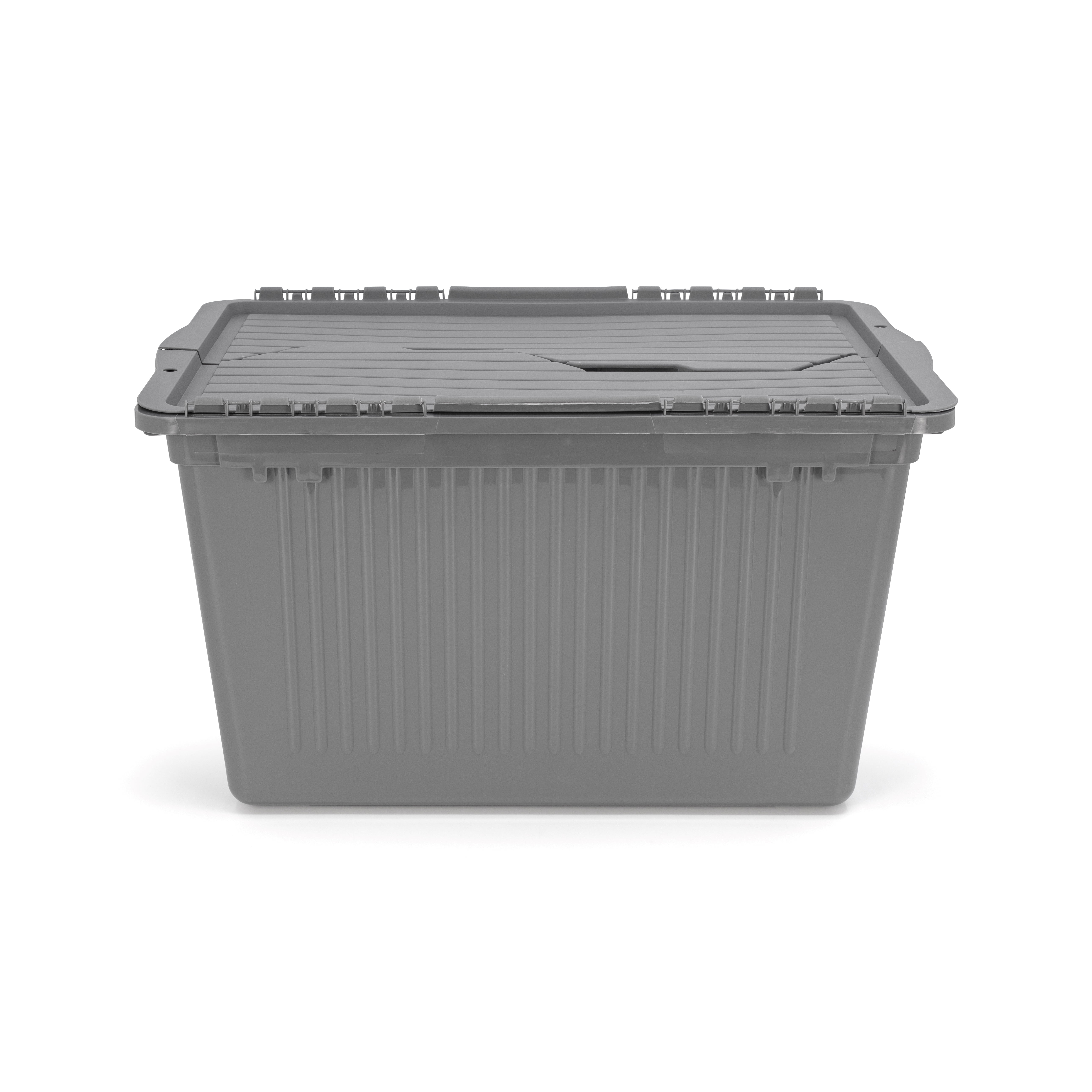 Tuff StoreTM 45L (11.9 gal.), Flip Top - Charcoal Grey