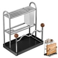 thumbnail image 2 of Cutting Board Rack Stainless Steel Cutting Board Rack Kitchen Cutting Board Storage Rack Stainless Steel Lid Rack, 2 of 6