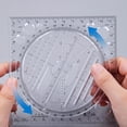 thumbnail image 3 of Destyer Table de Règle à Dessin Circulaire Géométrique Multifonctionnelle pour la Rédaction de Modèle Étudiant Mesurant le Style A 1Set, 3 of 6