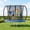 Blue, variant on Outdoor Trampoline,Fashionsport Outfitters 8FT/10FT/12FT/14FT Round Jumping Trampoline with Enclosure Net and Ladder,Recreational Backyard Trampolines Anti-Rust for Kids Birthday Gift