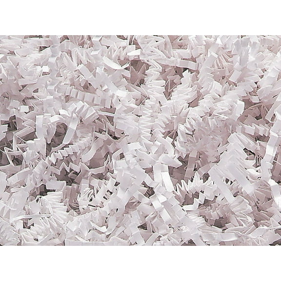 Pack of 1, White Crinkle Cut™ Paper Shred 10 Lb Spring-Fill Shred Great for All Occasions Including Weddings