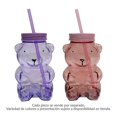 thumbnail image 1 of Tarro My Shop de Vidrio con Forma de Oso con Tapa y Popotes Varios Modelos 530 ml Multicolor 3 Piezas, 1 of 4