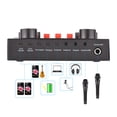 thumbnail image 4 of Generic V8S External Live Sound Card Mini Sound Mixer Board for Live Broadcasting Karaoke Singing Music Recording with 16 Funny Sound Effects BT Connection for Smartphone Laptop PC, 4 of 7
