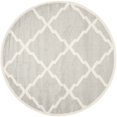 thumbnail image 1 of Safavieh Amherst Light Grey Indoor Outdoor Rug - Round 5', 1 of 5