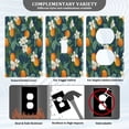 thumbnail image 3 of Yayeee Duplex Wall Plate 1-Gang 4.5"x2.7" Home Receptacle Light Switch Decorative Outlet Cover, Orange Fruit, 3 of 7
