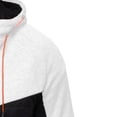 thumbnail image 3 of Odeerbi Hooded Casual Outwear Jackets for Men Autumn Trendy Color Matching Splicing Jacket Sweater Casual Jacket White, 3 of 3